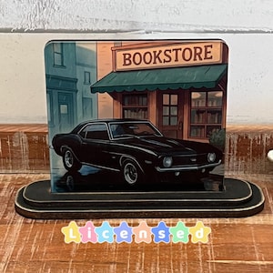 Ravenhood Officially Licensed Bookshelf Buddy Acrylic and Wood free standing decorative piece.
