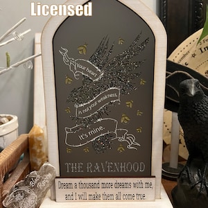 Ravenhood Tobias Candle Holder: Licensed Wooden Bookshelf Decor
