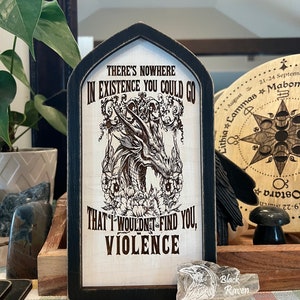 Fourth Wing Wooden Decor: Officially Licensed Dragon Wall Art