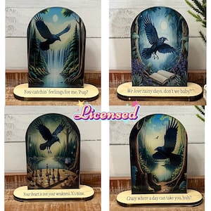 Ravenhood Officially Licensed Acrylic and Wood free standing decorative piece.