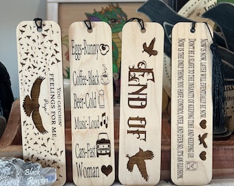Officially Licensed Ravenhood wooden bookmarks. You choose!