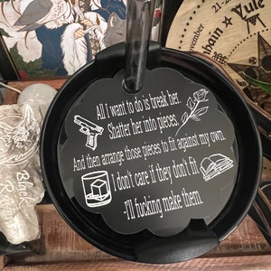 Haunting Adeline Stanley Topper: Black Acrylic Cat & Mouse Lid (30oz/40oz)