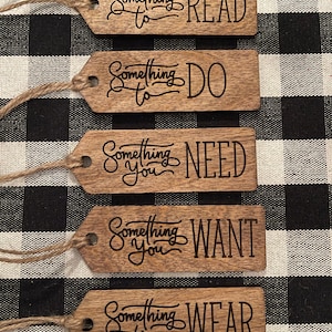 Personalized Wooden Gift Tags: Christmas or Anytime