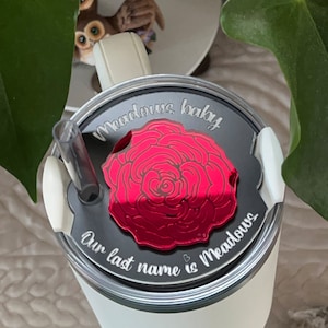 Officially Licensed Cat and Mouse Stanley Topper: Red Mirrored Acrylic, 30oz/40oz
