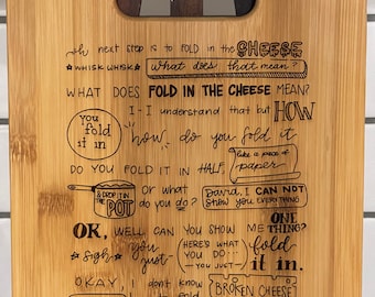Your choice! Fold in the cheese bamboo cutting board.