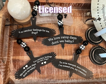 Ravenhood Officially Licensed Car Charm / Bookish ornament.