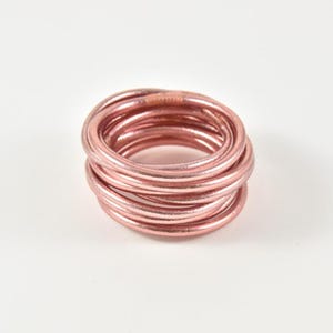 Jonc Bouddhiste rose gold épais