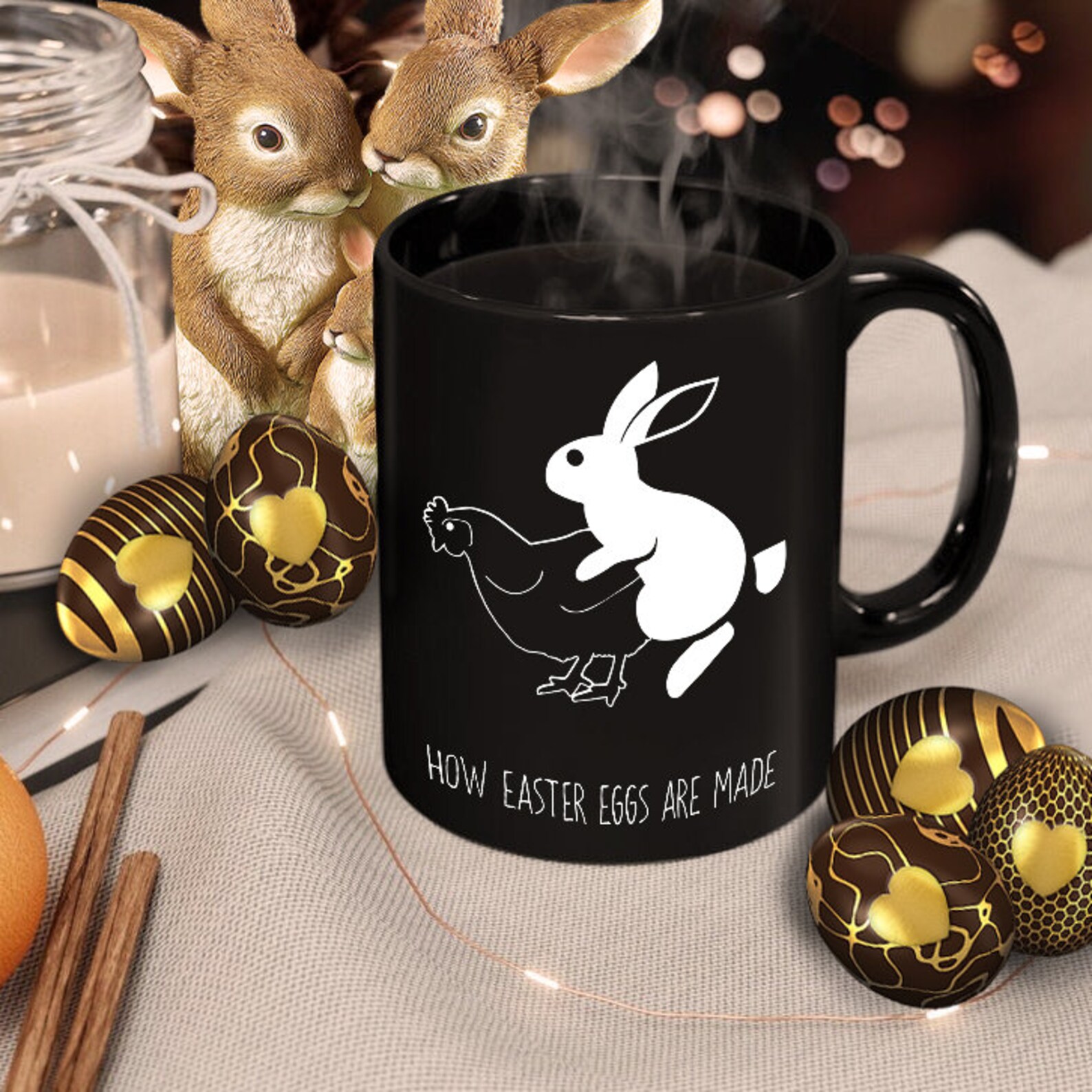 How Easter Eggs Are Made Mug Coffee Mug Lover Funny Easter Etsy