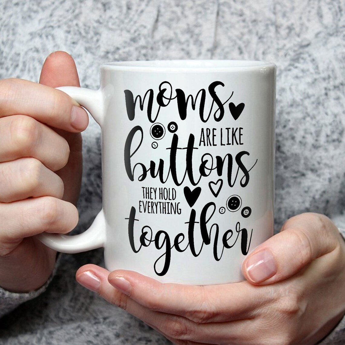 Mütter sind wie Knöpfe sie halten alles zusammen Kaffeebecher Etsy