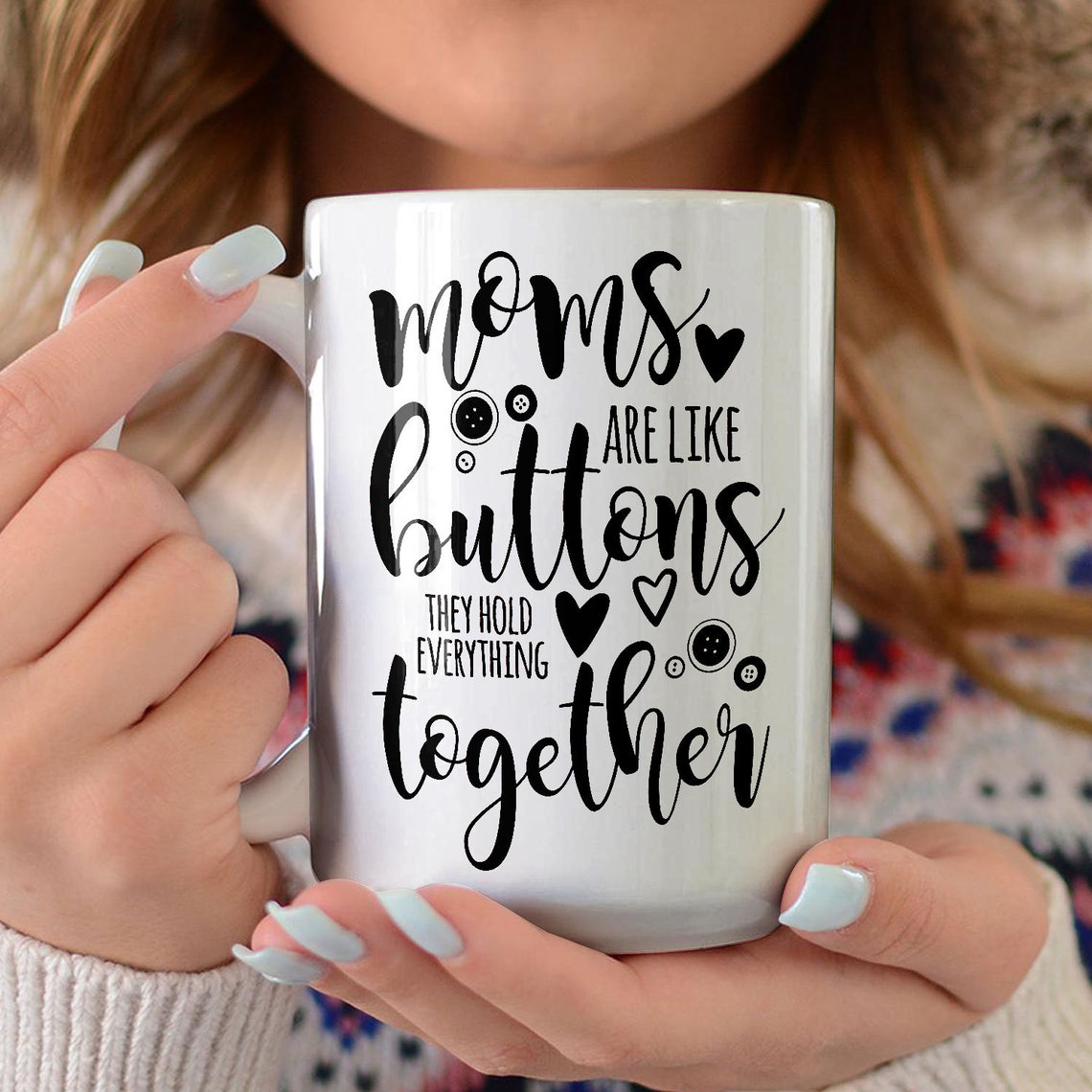 Mütter sind wie Knöpfe sie halten alles zusammen Kaffeebecher Etsy