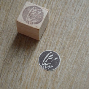 Canne al vento - Timbro in legno