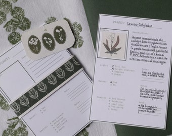 Plant Tracking cards
