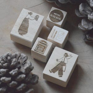 Pen Pal-set - houten stempels
