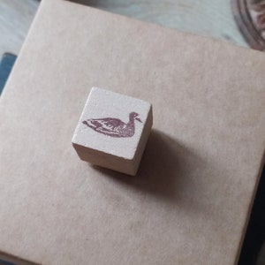 Eend: houten stempel