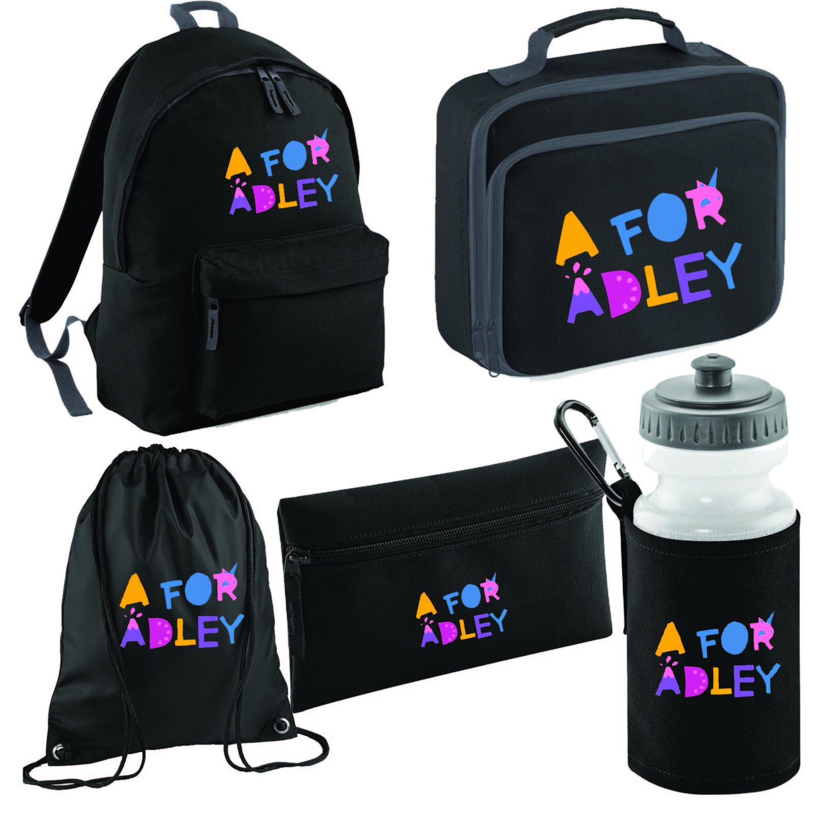 A for Adley Back to School Pencil Bag Pencil Pouch School Bag Etsy UK