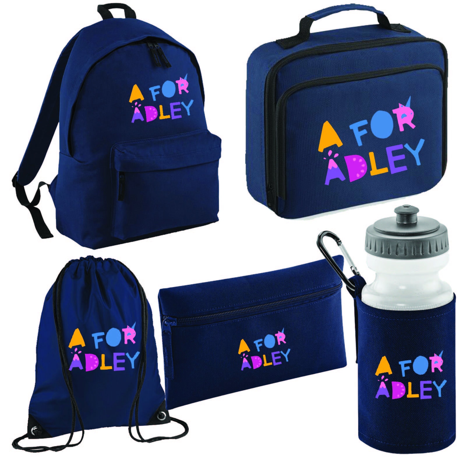 A for Adley Back to School Pencil Bag Pencil Pouch School Bag Etsy UK