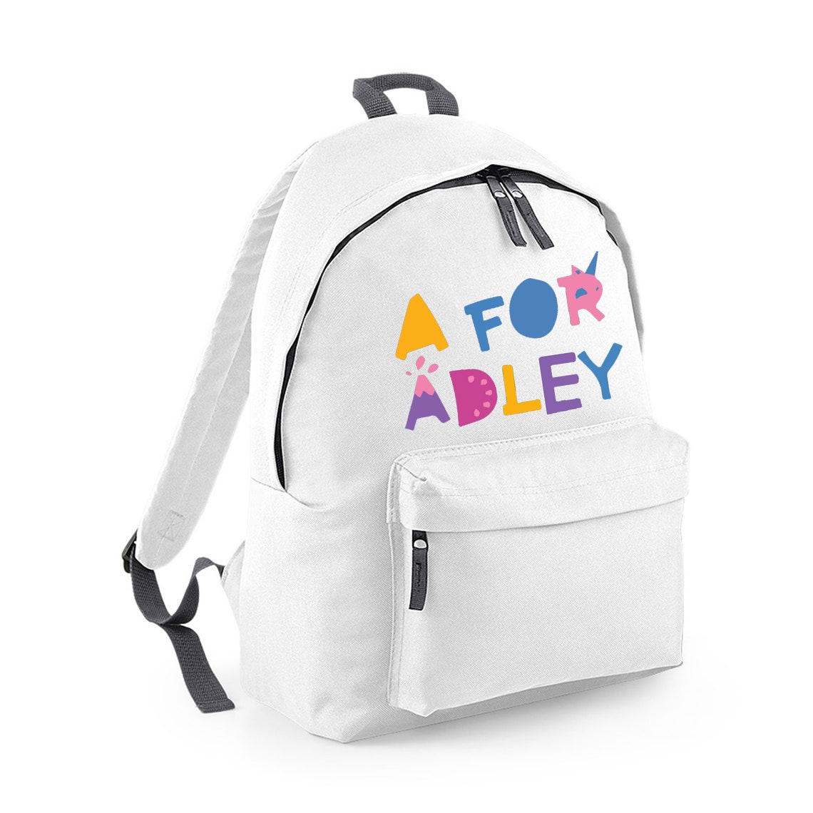 A for Adley Kids Boys Girls Shoulder Bag School Bagpack Back - Etsy UK
