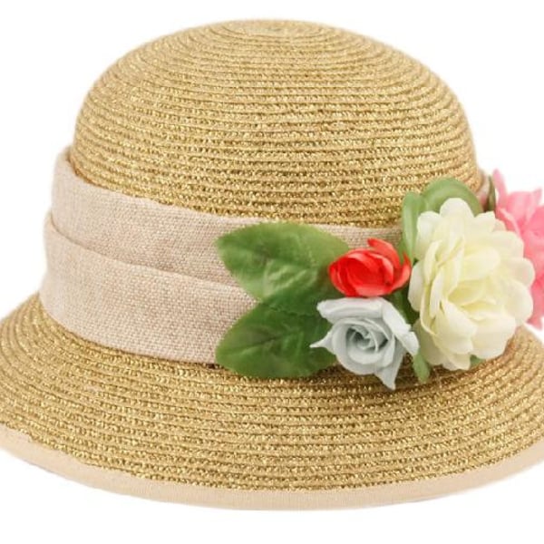 Straw Cloche Hat Etsy