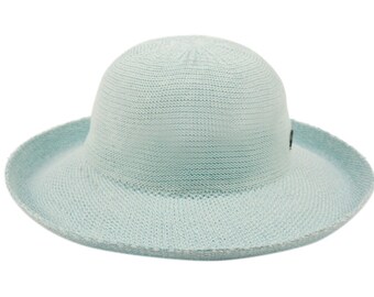 Wide Brim Sun Bucket Hat With Roll up Edge 