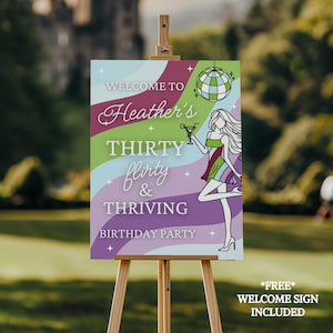 Thirty Flirty and Thriving, Thirty Flirty and Thriving Birthday Invite, Thirty Flirty and Thriving Invitation, 13 going on 30 Birthday Invite, 13 going on 30 Invite, 13 going on 30 Invitation, 30th Birthday Invite, 30th Invite, 30th Invitation