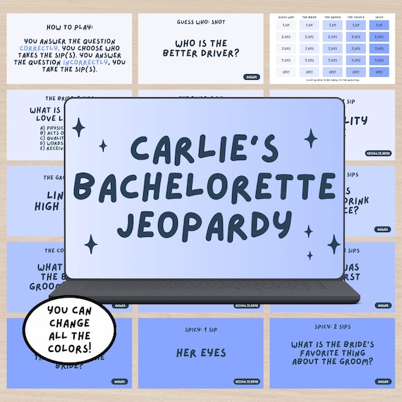 Bachelorette Jeopardy, Bachelorette Jeopardy Party Game, Bridal Party Party Game, Customizable Bachelorette Jeopardy, Hen's Jeopardy Game