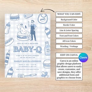 BabyQ, Baby-Q, BBQ Baby Shower, BabyQ Baby Shower, Baby-Q Baby Shower, BBQ Baby Shower Invite, BBQ Grill Baby Shower Invitation, Summer Baby Shower, 2026 Baby Shower, Trendy Baby Shower Invite, Grilling Baby Shower, BabyQ Invite, BabyQ Invitation, Baby Q Invite