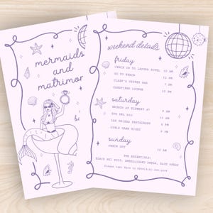 Mermaids and Matrimony, Mermaid and Matrimony Bachelorette Invite, Mermaid Bachelorette Invitation, Mermaid Bachelorette Theme, Mermaid Last Splash Invite, Bachelorette Invitation, Bachelorette Invite, Mermaid Invitation, 2025 Bachelorette Theme, Summer Bachelorette Invitation