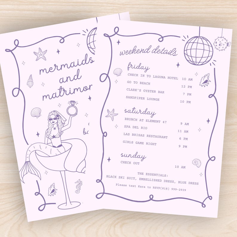 Mermaids and Matrimony, Mermaid and Matrimony Bachelorette Invite, Mermaid Bachelorette Invitation, Mermaid Bachelorette Theme, Mermaid Last Splash Invite, Bachelorette Invitation, Bachelorette Invite, Mermaid Invitation, 2025 Bachelorette Theme, Summer Bachelorette Invitation