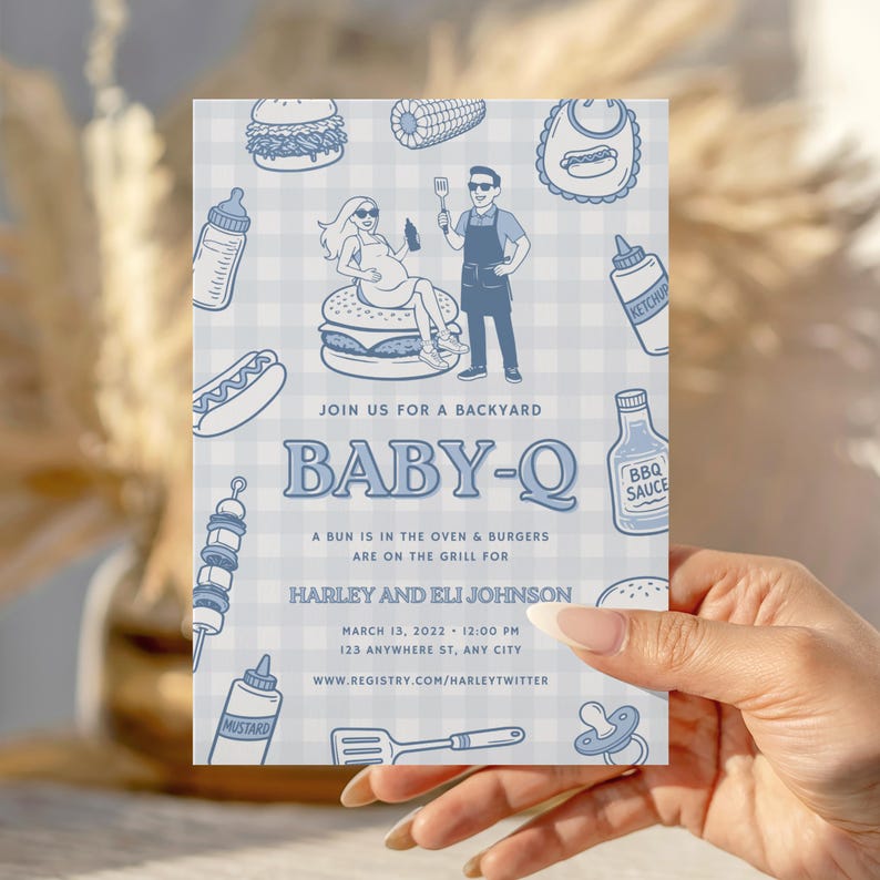 BabyQ, Baby-Q, BBQ Baby Shower, BabyQ Baby Shower, Baby-Q Baby Shower, BBQ Baby Shower Invite, BBQ Grill Baby Shower Invitation, Summer Baby Shower, 2026 Baby Shower, Trendy Baby Shower Invite, Grilling Baby Shower, BabyQ Invite, BabyQ Invitation, Baby Q Invite