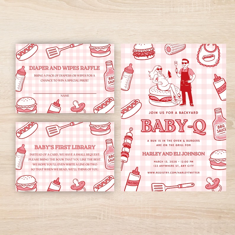 BabyQ, Baby-Q, BBQ Baby Shower, BabyQ Baby Shower, Baby-Q Baby Shower, BBQ Baby Shower Invite, BBQ Grill Baby Shower Invitation, Summer Baby Shower, 2026 Baby Shower, Trendy Baby Shower Invite, Grilling Baby Shower, BabyQ Invite, BabyQ Invitation, Baby Q Invite