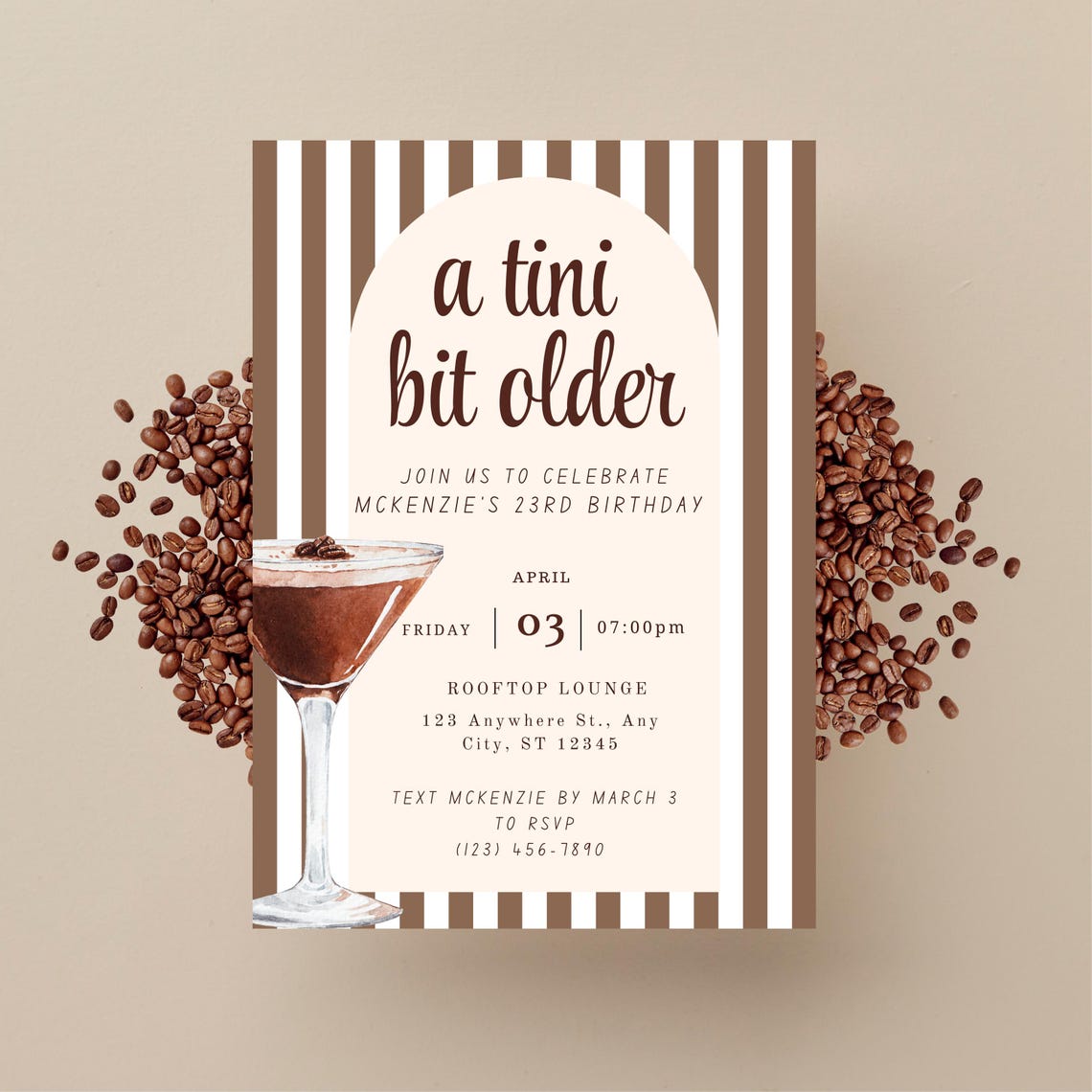 Tini Bit Older Invitation Tini Bit Older Birthday Editable Birthday