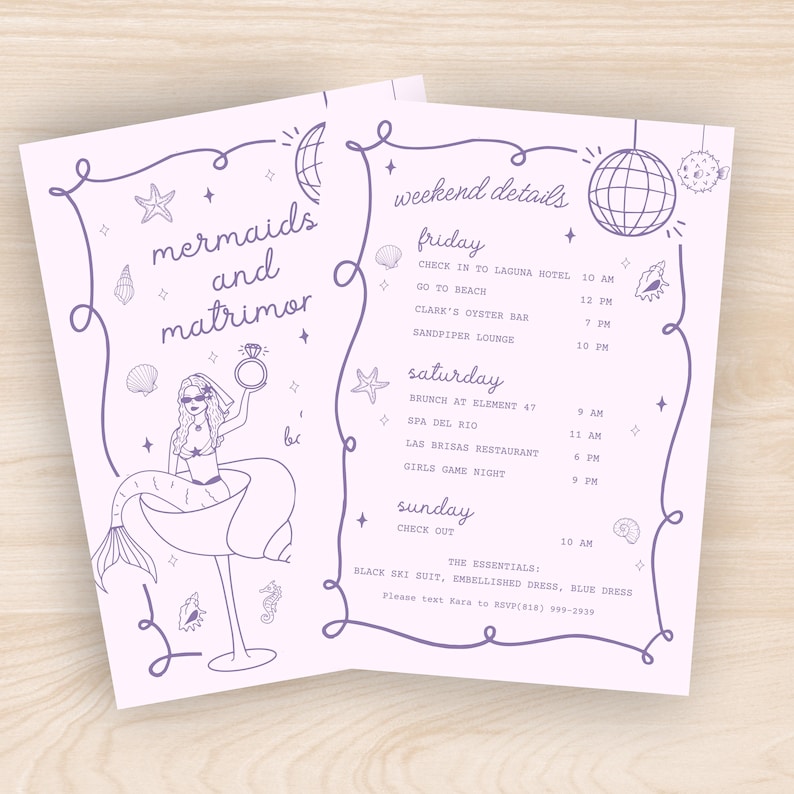 Mermaids and Matrimony, Mermaid and Matrimony Bachelorette Invite, Mermaid Bachelorette Invitation, Mermaid Bachelorette Theme, Mermaid Last Splash Invite, Bachelorette Invitation, Bachelorette Invite, Mermaid Invitation, 2025 Bachelorette Theme, Summer Bachelorette Invitation