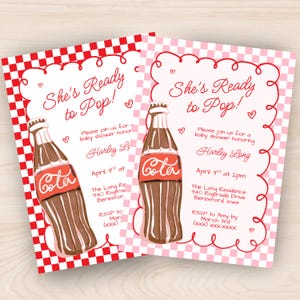 She&#39;s Ready to Pop, Ready to Pop Baby Shower, Pop Baby Shower Invitation, Soda Baby Shower Invite, Baby Shower Invitation, 2025 Baby Shower