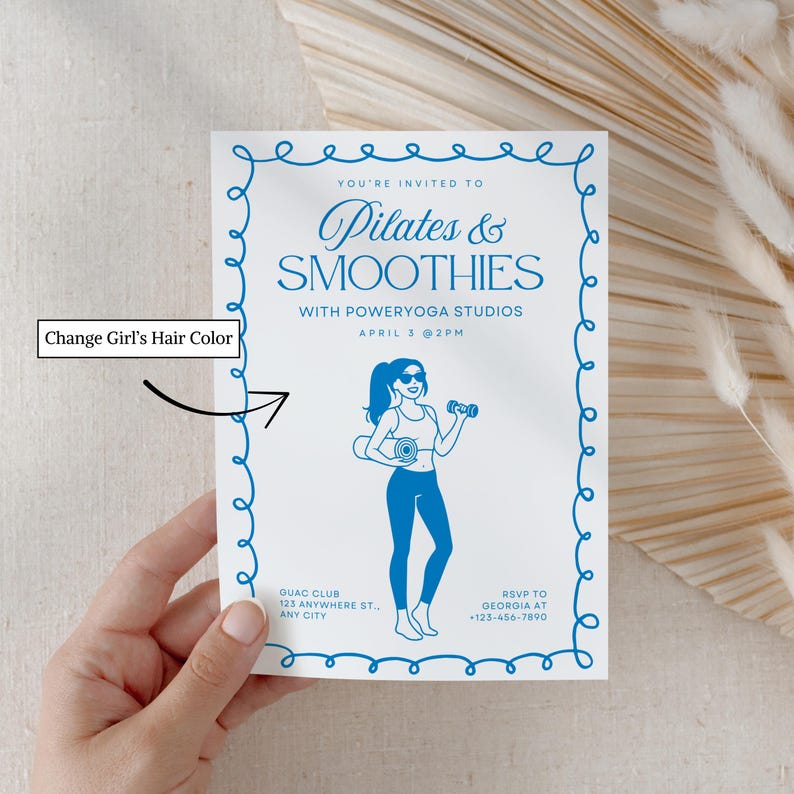 Pilates Party Invite, Pilates Birthday Invitation, Pilates Birthday Party Invite, Pilates Bachelorette, Pilates and Matcha Invite, Pink Pilates Party Invitation, Pilates Birthday Invite, Pilates Invite Template, Digital Pilates Invite, Pilates Girls Night, Pilates Event Invitation, Pilates and Matcha Theme Pilates Invitation, Self Care Pilates Invitation, Pilates Evite, Pilates Digital Download, Pilates and Lattes