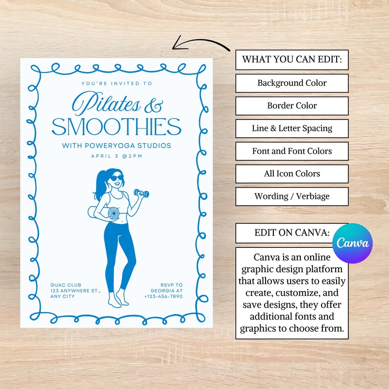 Pilates Party Invite, Pilates Birthday Invitation, Pilates Birthday Party Invite, Pilates Bachelorette, Pilates and Matcha Invite, Pink Pilates Party Invitation, Pilates Birthday Invite, Pilates Invite Template, Digital Pilates Invite, Pilates Girls Night, Pilates Event Invitation, Pilates and Matcha Theme Pilates Invitation, Self Care Pilates Invitation, Pilates Evite, Pilates Digital Download, Pilates and Lattes