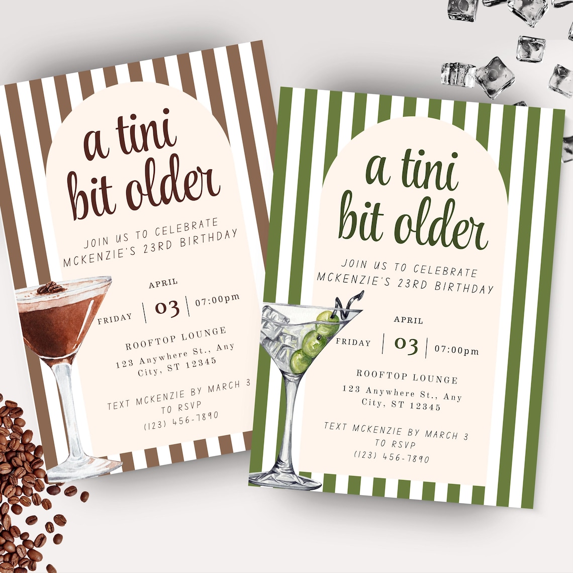 Tini Bit Older Invitation Tini Bit Older Birthday Editable Birthday