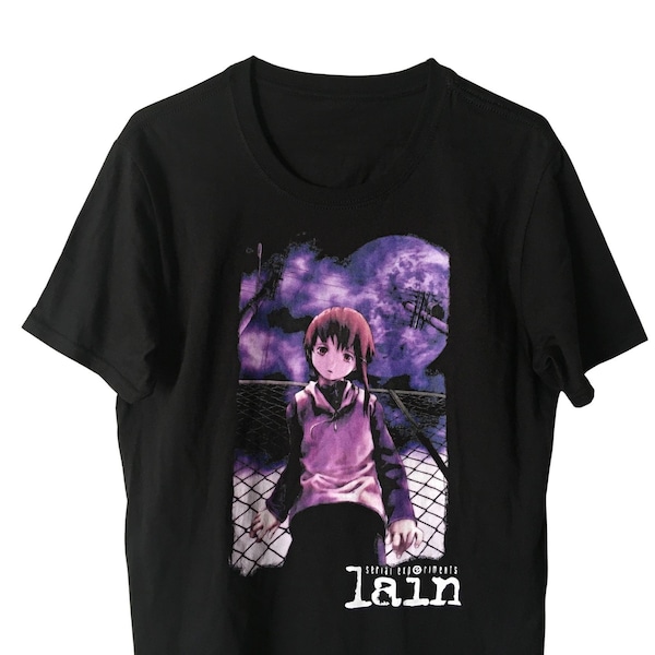LAIN / Serial Experiments Lain BLACK T-Shirt