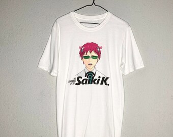 SAIKI K「イライラ顔」斉木楠雄のΨ難Tシャツ - Etsy 日本