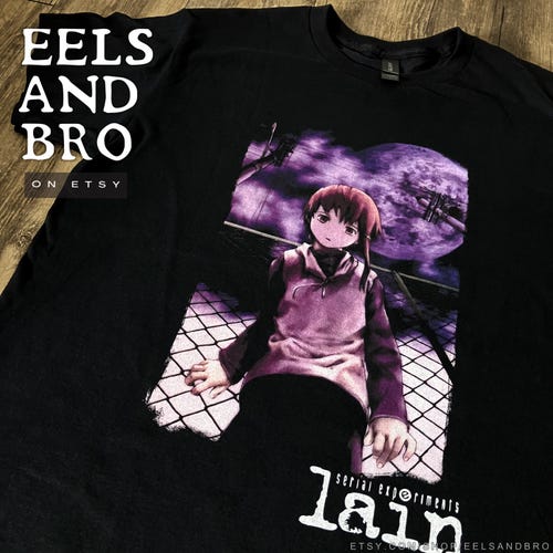 LAIN / Serial Experiments Lain BLACK T-shirt - Etsy