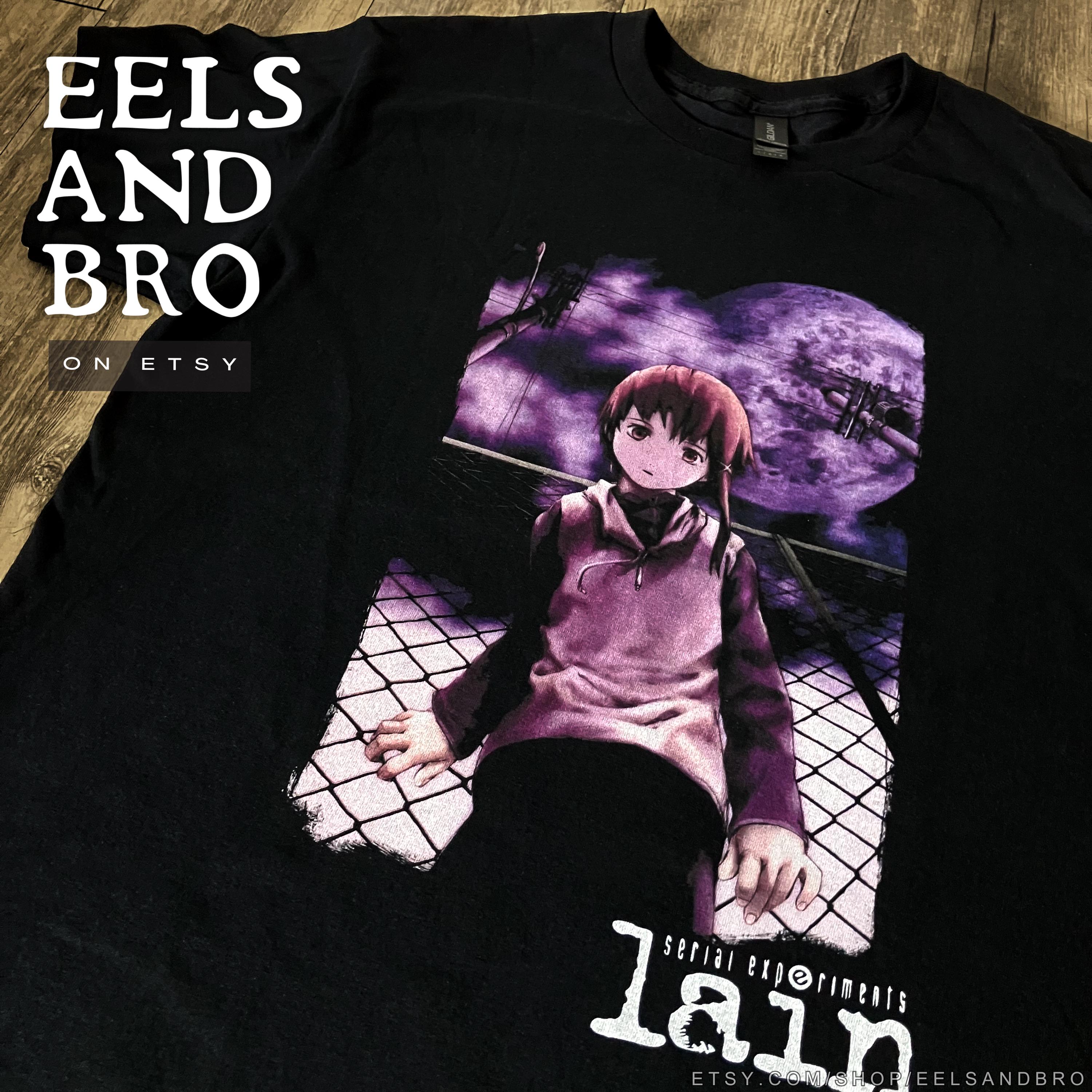 LAIN / Serial Experiments Lain ブラック Tシャツ - Etsy 日本