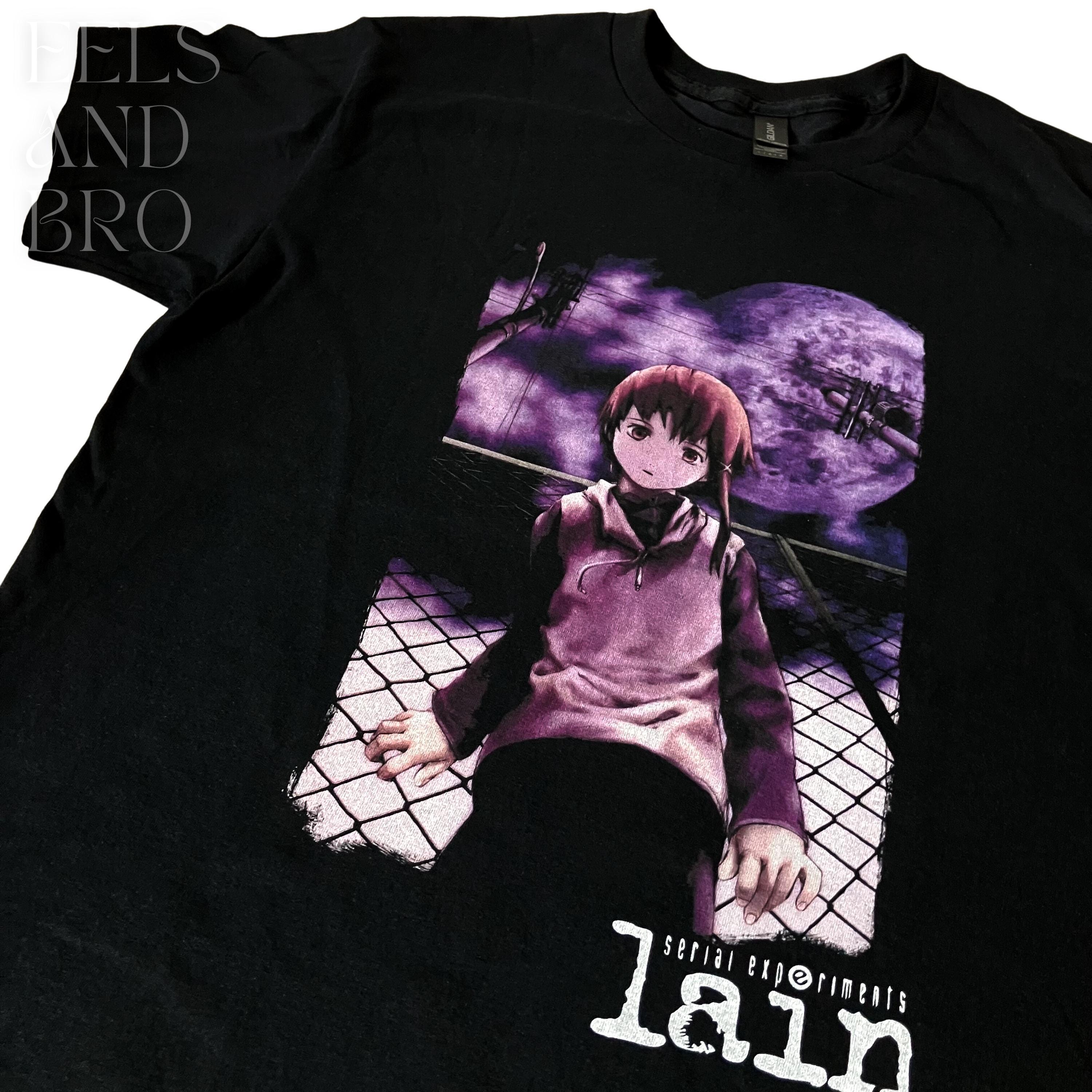 LAIN / Serial Experiments Lain BLACK T-shirt - Etsy LAIN / Serial Experiments Lain BLACK T-shirt - Etsy