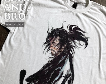 Vagabond Manga Shirt, Musashi Miyamoto, Japanese Streetwear - Etsy