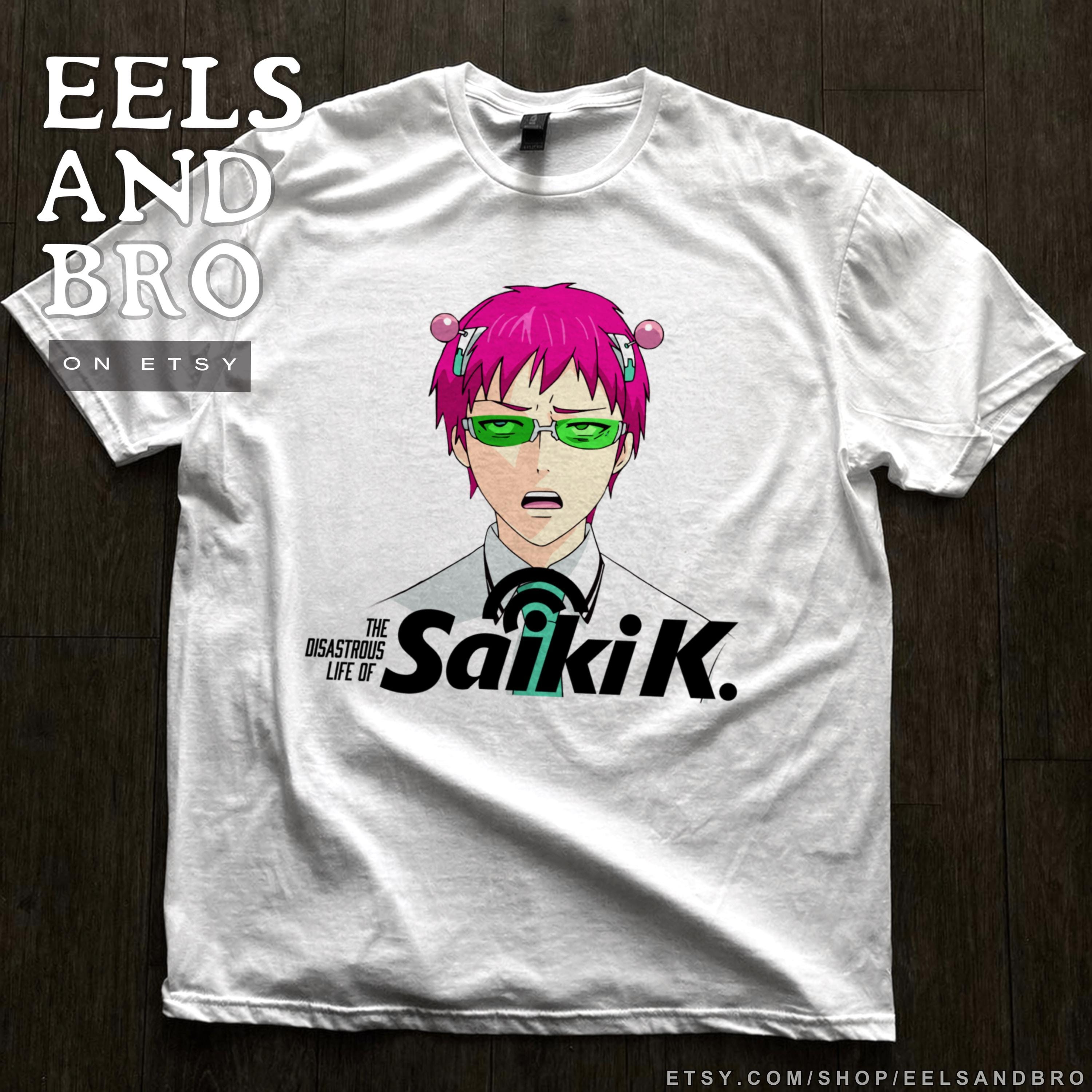 SAIKI K「イライラ顔」斉木楠雄のΨ難Tシャツ - Etsy 日本