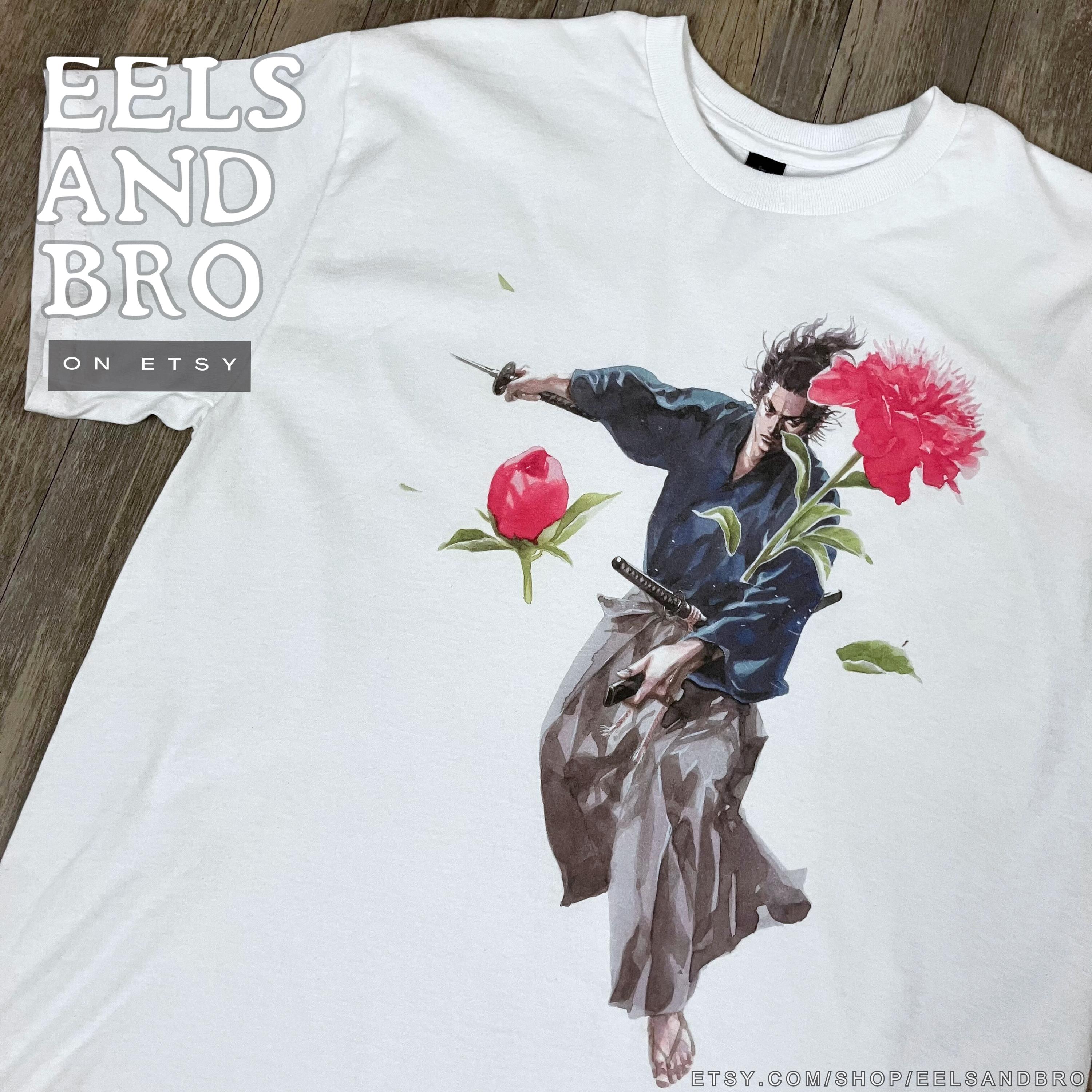Musashi FLOWERS VAGABOND T-shirt (multiple Cotton Options) - Etsy