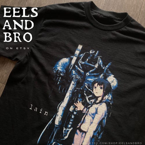 Serial Experiments Lain Japanese T Shirt Unisex Adult Mens Womens