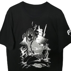 BLACK T-SHIRT Mamimi - sleeve print optional