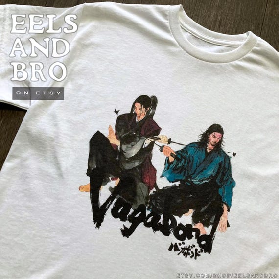 佐々木小次郎 & 宮本武蔵 バガボンド ユニセックス Tシャツ (お好みの 