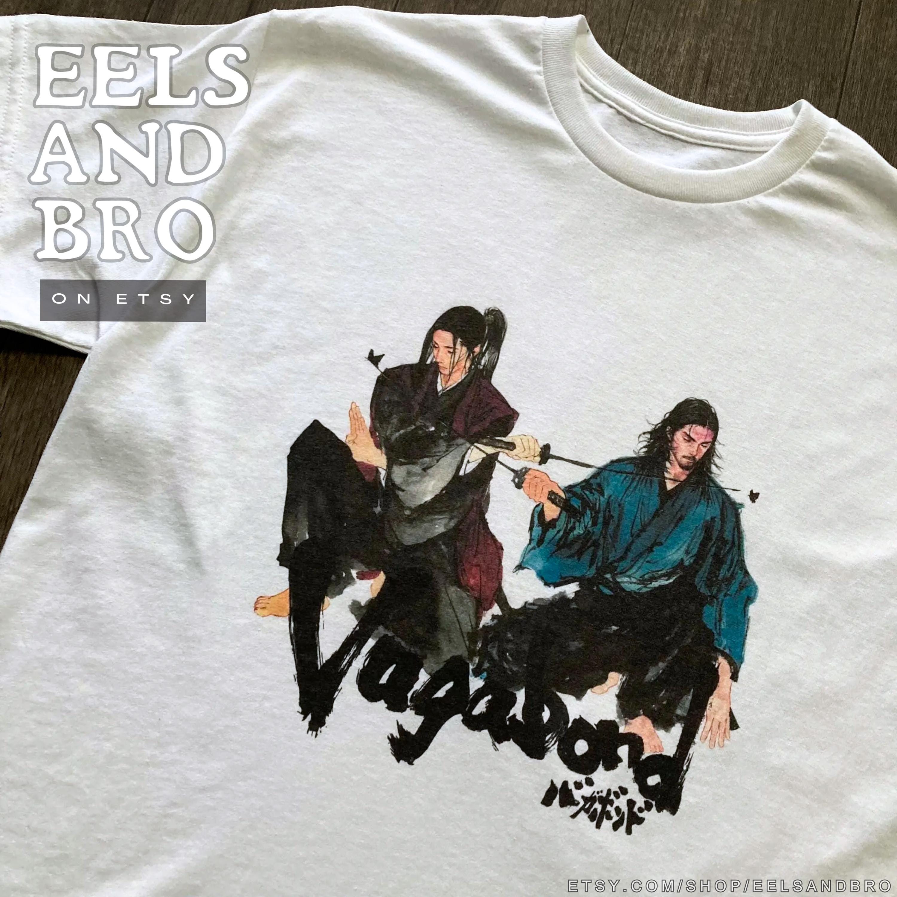 佐々木小次郎 & 宮本武蔵 バガボンド ユニセックス Tシャツ (お好みの 
