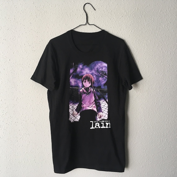 LAIN / Serial Experiments Lain BLACK T-Shirt - Etsy 日本