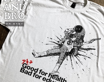 Neo Tokyo Good for Health Bad for Education Japanese Anime Manga T